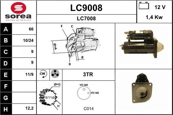 SNRA LC9008 - Starter www.molydon.hr