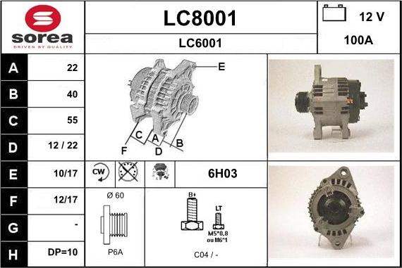 SNRA LC8001 - Alternator www.molydon.hr