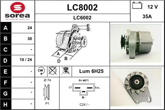 SNRA LC8002 - Alternator www.molydon.hr