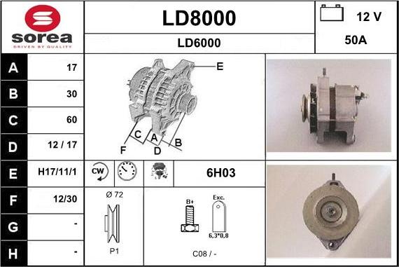 SNRA LD8000 - Alternator www.molydon.hr