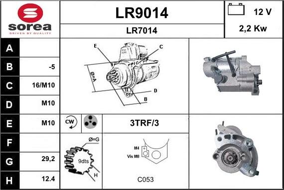 SNRA LR9014 - Starter www.molydon.hr