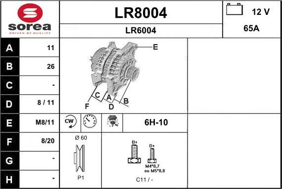 SNRA LR8004 - Alternator www.molydon.hr