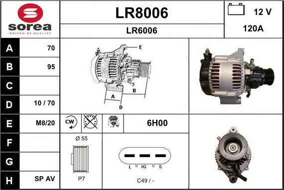 SNRA LR8006 - Alternator www.molydon.hr