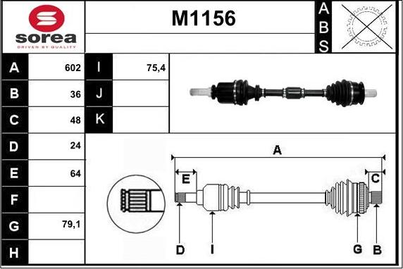 SNRA M1156 - Pogonska osovina www.molydon.hr