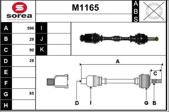 SNRA M1165 - Pogonska osovina www.molydon.hr