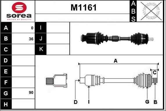 SNRA M1161 - Pogonska osovina www.molydon.hr