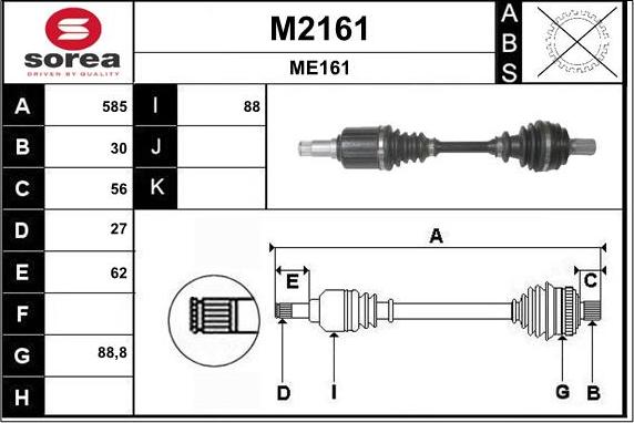 SNRA M2161 - Pogonska osovina www.molydon.hr