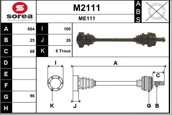 SNRA M2111 - Pogonska osovina www.molydon.hr