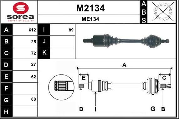 SNRA M2134 - Pogonska osovina www.molydon.hr