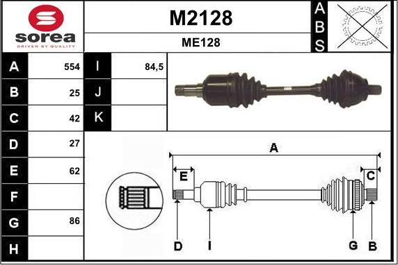 SNRA M2128 - Pogonska osovina www.molydon.hr