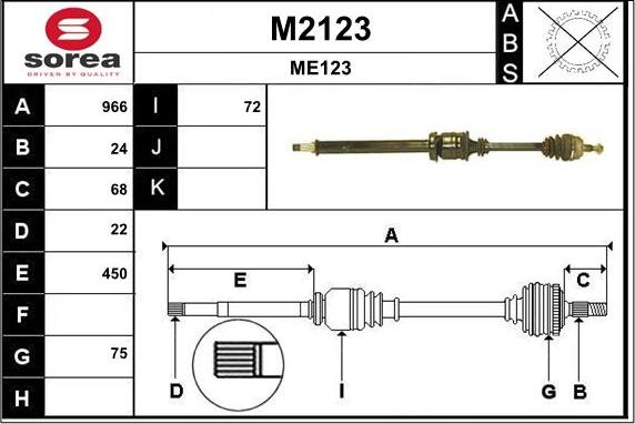 SNRA M2123 - Pogonska osovina www.molydon.hr