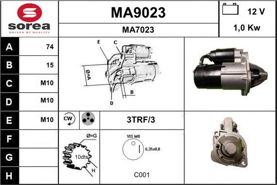 SNRA MA9023 - Starter www.molydon.hr