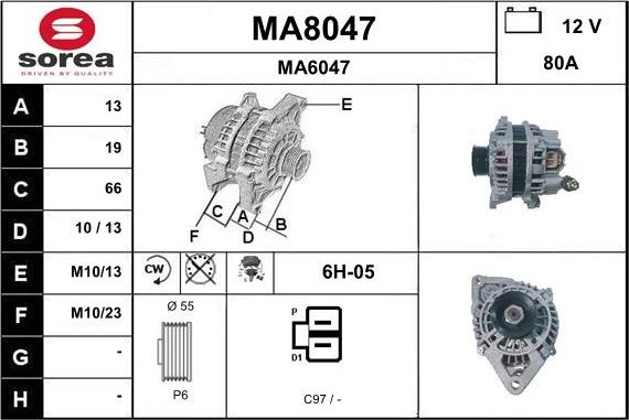 SNRA MA8047 - Alternator www.molydon.hr