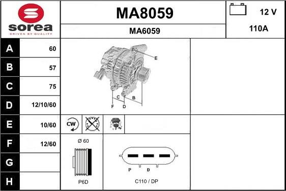 SNRA MA8059 - Alternator www.molydon.hr