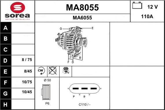 SNRA MA8055 - Alternator www.molydon.hr