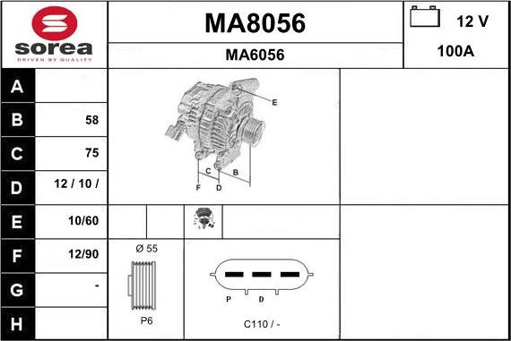 SNRA MA8056 - Alternator www.molydon.hr