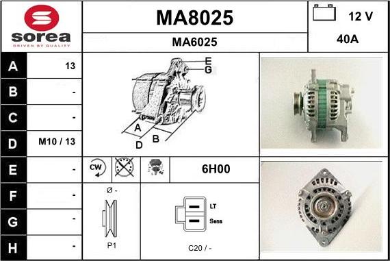 SNRA MA8025 - Alternator www.molydon.hr