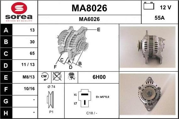 SNRA MA8026 - Alternator www.molydon.hr