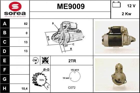 SNRA ME9009 - Starter www.molydon.hr