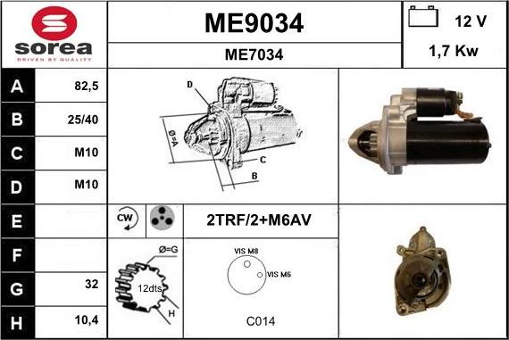 SNRA ME9034 - Starter www.molydon.hr