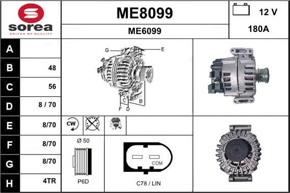 SNRA ME8099 - Alternator www.molydon.hr