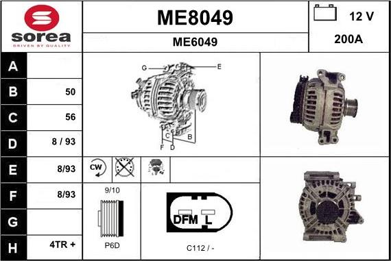 SNRA ME8049 - Alternator www.molydon.hr