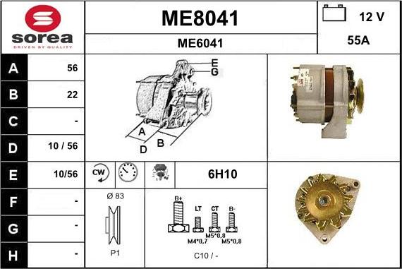 SNRA ME8041 - Alternator www.molydon.hr