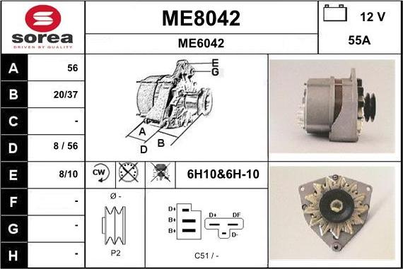 SNRA ME8042 - Alternator www.molydon.hr