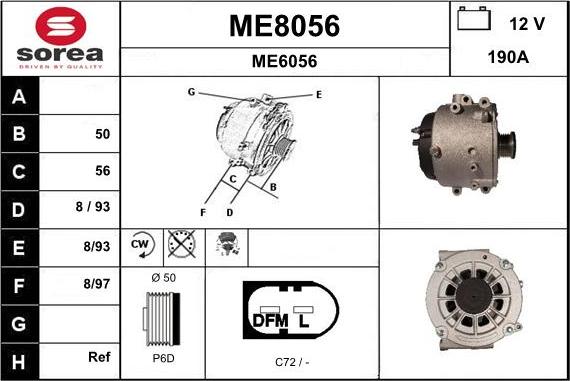 SNRA ME8056 - Alternator www.molydon.hr