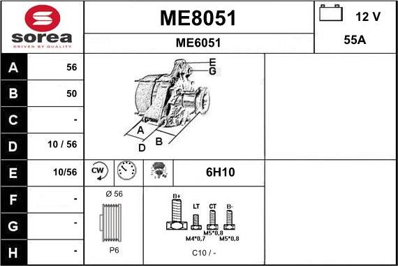 SNRA ME8051 - Alternator www.molydon.hr