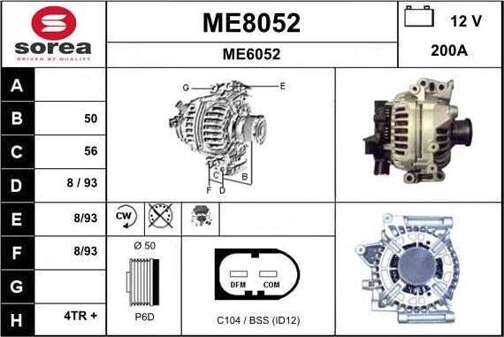 SNRA ME8052 - Alternator www.molydon.hr