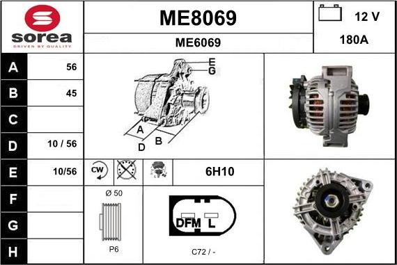 SNRA ME8069 - Alternator www.molydon.hr