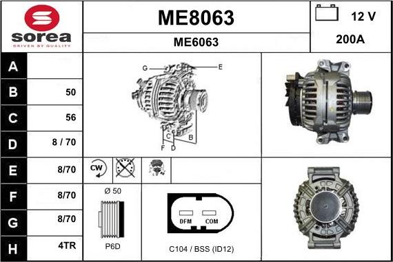 SNRA ME8063 - Alternator www.molydon.hr