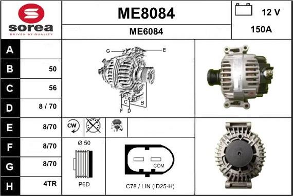 SNRA ME8084 - Alternator www.molydon.hr