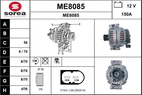 SNRA ME8085 - Alternator www.molydon.hr