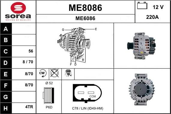 SNRA ME8086 - Alternator www.molydon.hr