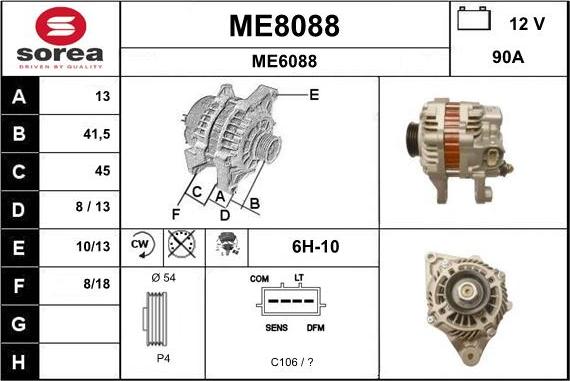 SNRA ME8088 - Alternator www.molydon.hr