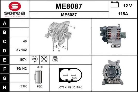 SNRA ME8087 - Alternator www.molydon.hr