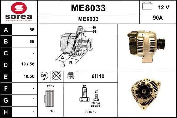 SNRA ME8033 - Alternator www.molydon.hr