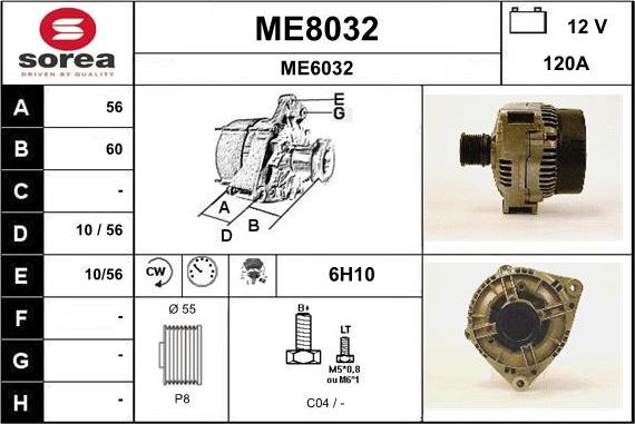 SNRA ME8032 - Alternator www.molydon.hr