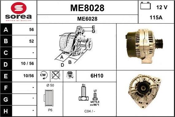 SNRA ME8028 - Alternator www.molydon.hr