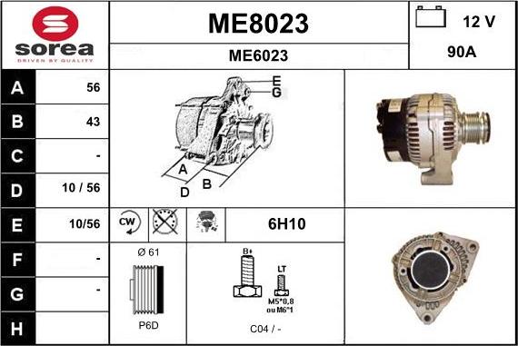 SNRA ME8023 - Alternator www.molydon.hr