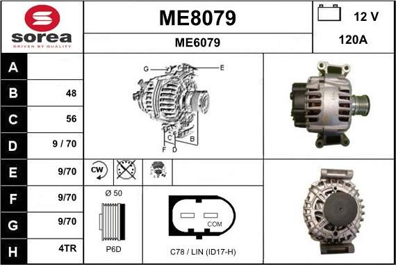 SNRA ME8079 - Alternator www.molydon.hr