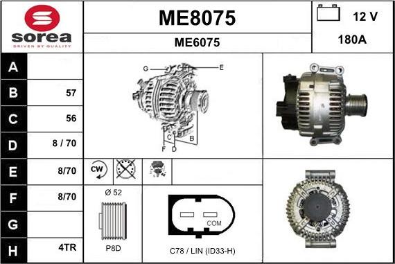 SNRA ME8075 - Alternator www.molydon.hr