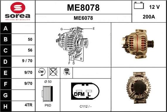 SNRA ME8078 - Alternator www.molydon.hr