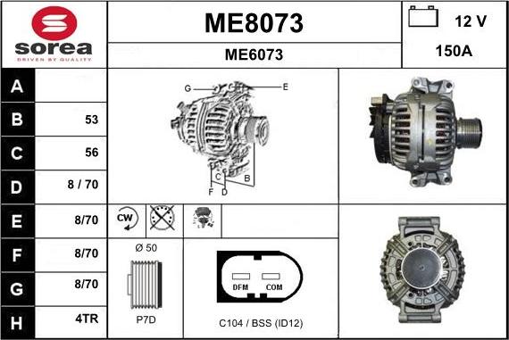 SNRA ME8073 - Alternator www.molydon.hr