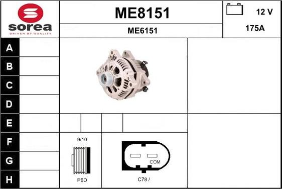 SNRA ME8151 - Alternator www.molydon.hr