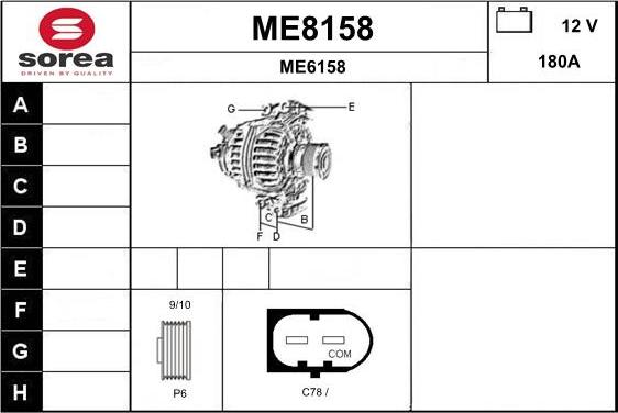 SNRA ME8158 - Alternator www.molydon.hr