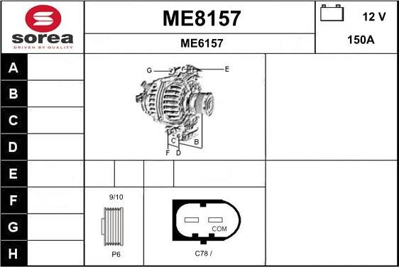 SNRA ME8157 - Alternator www.molydon.hr