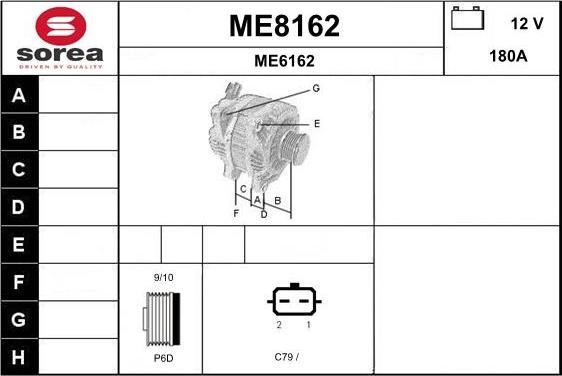 SNRA ME8162 - Alternator www.molydon.hr